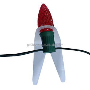 Ngoài trời chiếu sáng kỳ nghỉ ban đầu ván lợp Tab ánh sáng Clips cho C7 C9 giáng sinh ánh sáng tất cả trong một mái <span class=keywords><strong>gutter</strong></span> Clip nhựa rõ ràng - Product Image 2