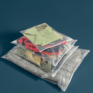 Sac à fermeture éclair givré écologique, sac en plastique refermable pour l'emballage des vêtements, sac à fermeture éclair mat - Product Image 6