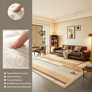 Tapis à poils longs 3D antidérapant, design moderne, écologique, adapté aux animaux domestiques, à prix abordable, pour salon, chambre et chambre d'adolescent - Product Image 3