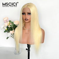 Perruque en dentelle transparente MSCICI 13x4, cheveux humains vierges vietnamiens, doux, naturels, lisses, sans colle, vente en gros, 100% cheveux humains