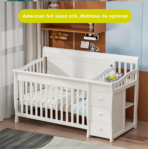 Letto per Bambini in Legno di Pino Massiccio con Cassetti e <span class=keywords><strong>Fasciatoio</strong></span>, Vendita all'Ingrosso - Product Image 3