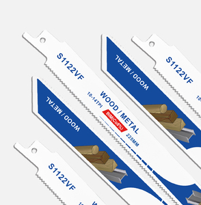 <span class=keywords><strong>Lame</strong></span> de <span class=keywords><strong>scie</strong></span> <span class=keywords><strong>sabre</strong></span> BIM M42 en cobalt de 225 mm (9 pouces) avec revêtement Ti <span class=keywords><strong>pour</strong></span> la coupe du <span class=keywords><strong>bois</strong></span> dur, du métal et des palettes - Product Image 3