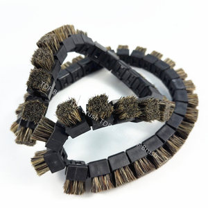 Brosse <span class=keywords><strong>à</strong></span> chaîne en poils de porc résistante aux hautes températures pour machines textiles, pour le cardage et le nettoyage du coton - Product Image 6