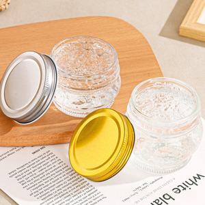 Gran oferta de contenedores de almacenamiento de alimentos de cocina, frascos de vidrio de 150ml300ml450ml con tapón de rosca de Metal para encurtidos, gelatina de miel - Product Image 4
