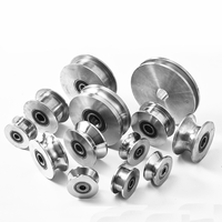 Poulie à gorge en U en acier inoxydable 304 de haute qualité, 25mm, 32mm, 34mm, 48mm, 68mm, 73mm, pour roulement à billes et câble métallique, poulie de grue