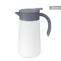 Thermos en acier inoxydable isolé 800 ml, pot à café pour la maison, le bureau, les voyages, le camping, les boissons chaudes ou froides