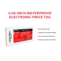 Bohang Etiquetas de precios electrónicas de 2,66 pulgadas para tiendas Wireless ESL Smart System Etiquetas electrónicas para estantes