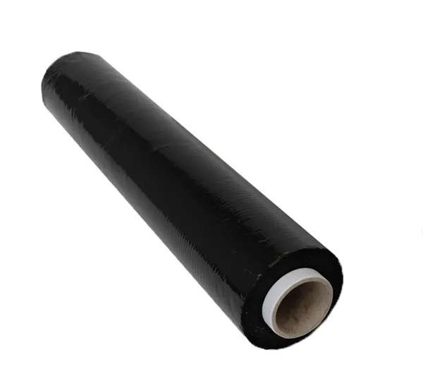 50cm Black PE stretch film 20mic black wrapping film for pallet wrapping
