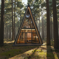 Immeuble d'habitation moderne de luxe en acier triangulaire - Imperméable et durable, adapté aux salons et aux cours