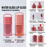 8-kleurige biologische veganistische waterproof minerale lipgloss met fruitachtige hydraterende spiegelende finish vloeibare lipolië