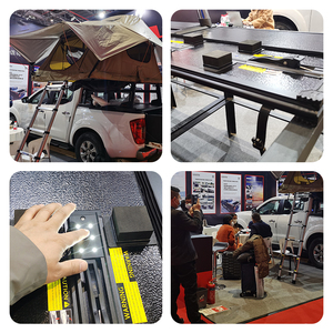 Cubierta de Caja de Camioneta Retráctil Manual de Aluminio YTPIONEER, Barra de Protección de Acero Inoxidable, Cubierta de Tonneau para <span class=keywords><strong>Ford</strong></span> F150 Raptor Business - Product Image 4