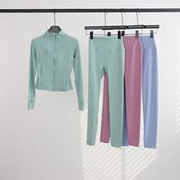   Veste de yoga slim à manches longues pour femme, respirante, séchage rapide, extensible, vêtements de sport d'extérieur pour le cyclisme et la course à pied