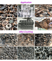 Machine industrielle de broyage du fer foncié pour blocs de fonte et ferraille de fonderie