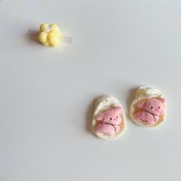 Ins-élégant 24 paires décontracté équipage chaussettes mignon 3D dessin animé coton bébé poupées tricoté Technique Invisible enfants antibactérien