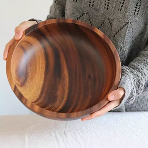 Ensemble de bols en bois classiques Dericsson pour cadeaux, bol à salade de fruits personnalisable avec différentes tailles et options de logo - Product Image 6