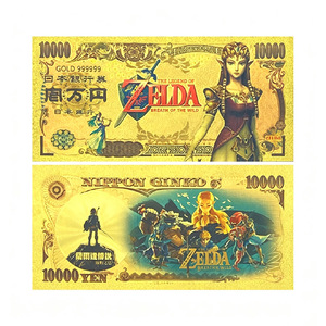 อะนิเมะญี่ปุ่น ไทรฟอร์ซ เลเจนด์ ซีรีส์ ธนบัตรที่ระลึกเคลือบทอง 24K ทำจาก PVC กันน้ำ ของสะสม การ์ดเกม ของขวัญ - Product Image 2