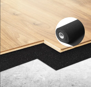 Accesorios para Pisos de Madera de Calidad Superior, AcousTEC, Rollo de Aislamiento Acústico de 2 mm, Fabricante de Rollo de Aislamiento de Goma - Product Image 1