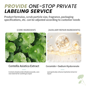 Crème apaisante à l'extrait naturel de Centella Asiatica, hydratante et calmante pour la peau, fabrication OEM sous marque privée, vente en gros de cosmétiques - Product Image 2
