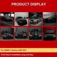 J ONE Nouveau DRL bicolore CSL Jaune Blanc Commutation via faisceau de route Échange de couleur pour BMW Série 3 G20 G21 2019-2022