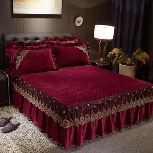 Jogo de cama king size, lençol de cama bordado com 3 peças, capa para casa e hotel