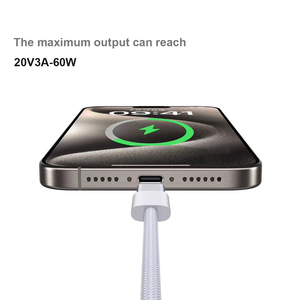 Cavo USB C a USB C Intrecciato in Nylon, Ricarica Rapida PD 60W, Cavo Dati Originale per Serie Phone 17/16/15, Cavo Dati Type-C 60W - Product Image 4