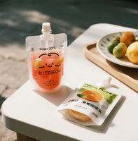 Pochette Doypack de haute qualité avec bec verseur pour jus, lait et liquides, sac d'emballage avec bouchon, sac en plastique alimentaire imprimé sur mesure