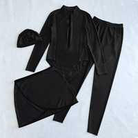Maillot de bain musulman modeste Hijab Maillot de bain pour femme Maillot de bain Burkini Hijabs pour femme Maillot de bain islamique à manches longues