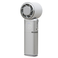 Nouveau ventilateur portatif haute vitesse 2026 avec refroidissement par glace, 9000 mAh, pliable, mini ventilateur de poche pour extérieur avec chargement USB