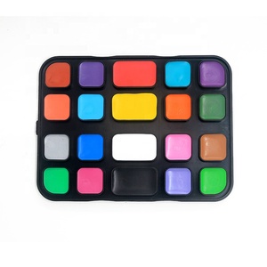 Kit de peinture pour le visage pour enfants, à base d'eau, multicolores, sain et sûr, comprenant un pinceau, un <span class=keywords><strong>pochoir</strong></span>, des paillettes et une éponge - Product Image 4