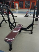 Banc de musculation commercial XinRui, équipement de gym, banc plat en acier inoxydable et caoutchouc, capacité de charge de 80 kg, certifié CE