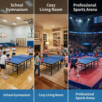 Table de ping-pong de taille standard internationale IUNNDS Table de tennis de table intérieure et extérieure