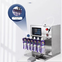 Machines de remplissage semi-automatiques |   Machine de remplissage de liquides compacte de bureau avec pompe quantitative pour sachets souples