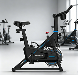YACONSTAR YC-740 Vélo d'appartement professionnel avec frein à friction numérique, transmission par courroie, <span class=keywords><strong>cadre</strong></span> en acier, résistance à la charge, capacité maximale 120 kg - Product Image 2