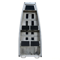 Bateau de pêche en aluminium OEM 3,0 m, directement de l'usine, entièrement soudé, type Jon, pour l'élevage de poissons en bassins intérieurs, étangs et en haute mer