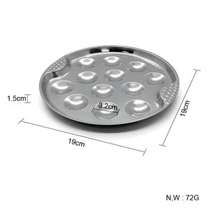 <span class=keywords><strong>12</strong></span> <span class=keywords><strong>trous</strong></span> bol d'escargot en acier inoxydable plaque d'escargot poêle d'escargot antiadhésif pour Restaurant hôtel maison cuisine gril - Product Image 5