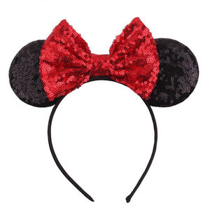 Groothandel Beiqian BQ-141 Lovertjes Strik Muis Oren Hoofd Hoepel Hoofdband Meisjes Party Diy Haaraccessoires Festival Reizen - Product Image 2