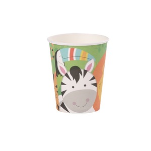 Ensemble de <span class=keywords><strong>vaisselle</strong></span> <span class=keywords><strong>jetable</strong></span> pour fête d'anniversaire sur le thème des animaux de la <span class=keywords><strong>jungle</strong></span>, assiettes en papier PE, gobelets, couverts, motifs d'animaux mignons - Product Image 5