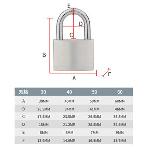 Candado de almacén de cerradura de puerta antipalanca impermeable para exteriores con características de alta seguridad - Product Image 2