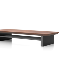 Étagère de bureau ergonomique réglable et convertible en noyer