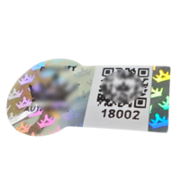 Etiqueta Holográfica Anti-falsificación con Forma Personalizada, Etiqueta Holográfica Láser 3D con Código QR