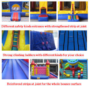 Château gonflable combiné avec toboggan, en promotion, pour location commerciale extérieure lors de fêtes - Product Image 5