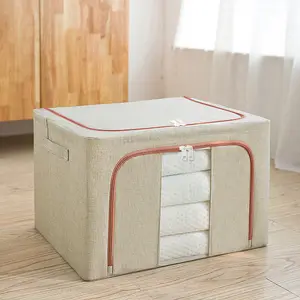 Hot Selling Household Foldable PP Non Woven Wardrobe Organizer Closet Clothes Storage Box