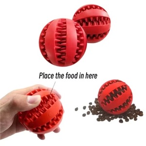 Juguete para Perros de Entrega Rápida - Pelota de Goma Resistente para Masticar, Limpieza y Desgaste Dental, Uso en Interiores, Forma de Sandía - Product Image 2