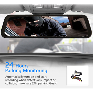 Carlover 9.66inch Android 4 gam ADAS Gương Chiếu Hậu Xe DVR GPS kép HD1080P Wifi Dash Cam máy ảnh - Product Image 5