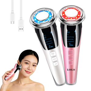 Traitement de l'acné, <span class=keywords><strong>rouleau</strong></span> de lifting du cou rechargeable, lumière rouge, machine de lifting du <span class=keywords><strong>visage</strong></span>, micro-courant électrique, masseur facial - Product Image 1
