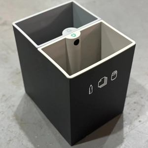 Thùng tái chế hai ngăn Maitt cho các khách sạn được thiết kế đặc biệt cho không gian khách sạn phòng khách hành lang - Product Image 1