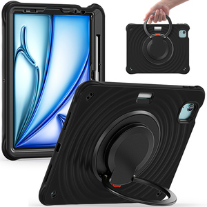 Pour iPad Air 11 pouces 2024 tablette silicone couverture mains poignée bandoulière 360 rotation - Product Image 1