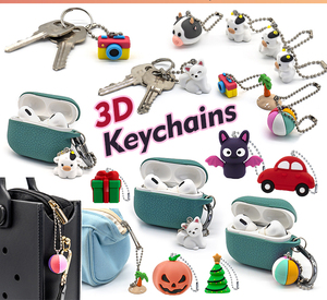 Budget 3D Mini Keychain Series Léger Mignon Thèmes De Vacances Et De Vacances Pour Un Usage Quotidien Ou Cadeaux Charmes De Vacances Porte-clés 3D - Product Image 4