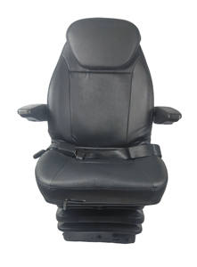 Asiento con Suspensión Ajustable de Cuero PVC KL Seating, Reposabrazos Negro, Nuevo, Piezas de Equipo de Manipulación - Product Image 6