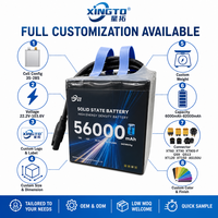 Batterie de drone semi-solide haute altitude XINGTO 2026 HotSale 18S 56000mAh 66.6V 320Wh/kg 10C pour opération en plateau, pack lourd